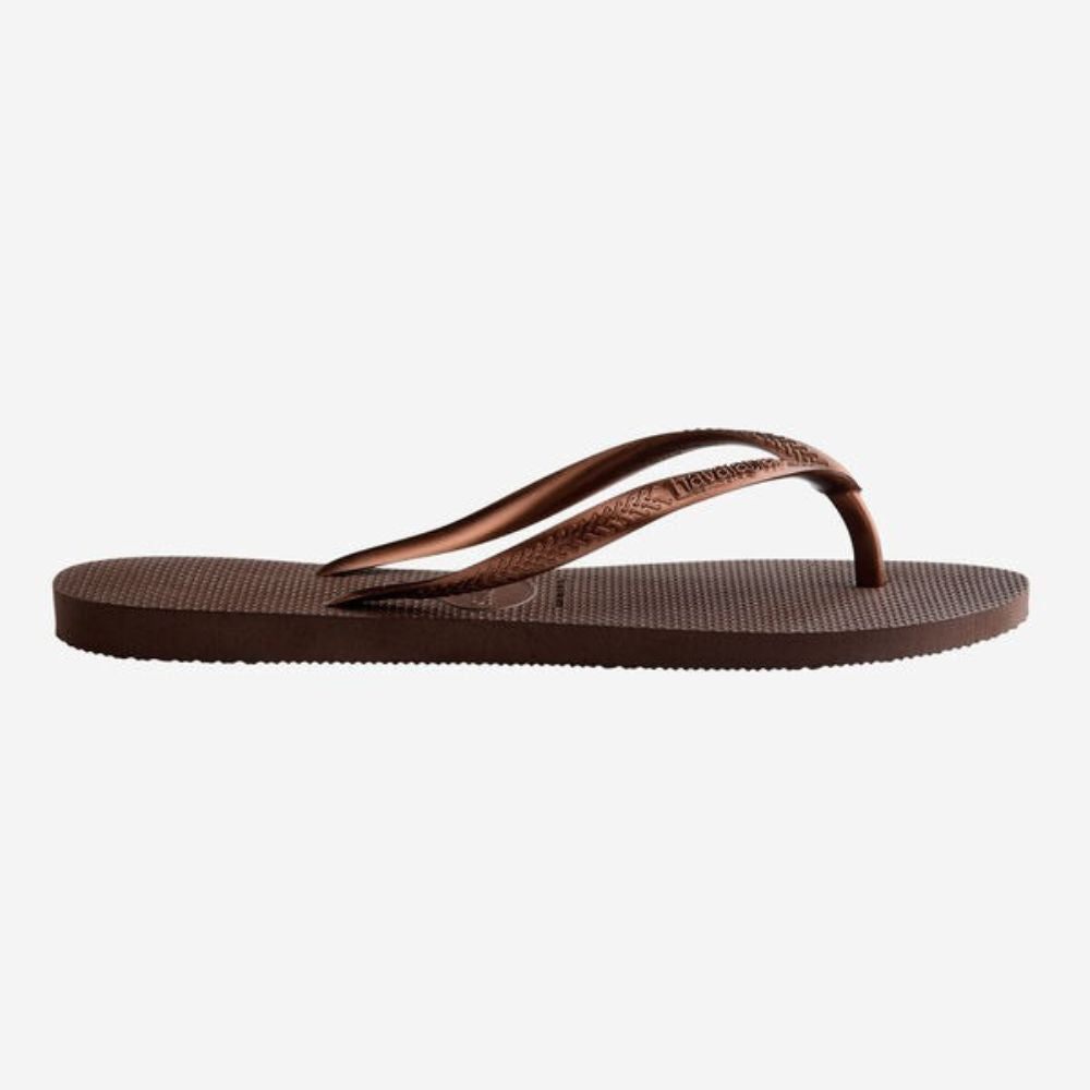 Havaianas Sandalias Para Damas Slim Dark Brown Metal