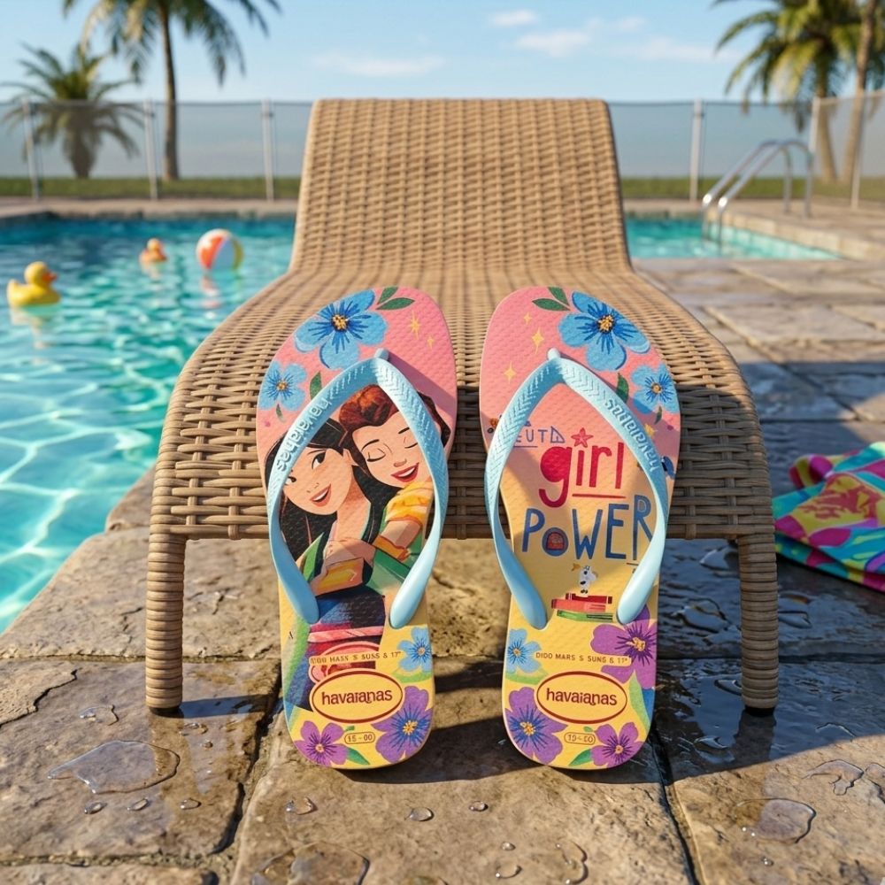 Havaianas Sandalias Para Niñas Slim Princess Rosa Ballet