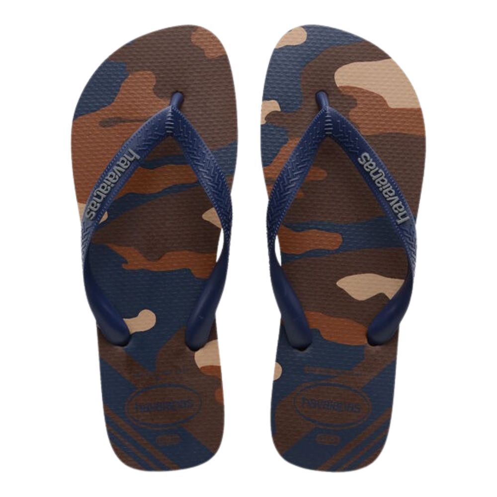 Havaianas Sandalias Para Caballeros Top Camu Dark Brown