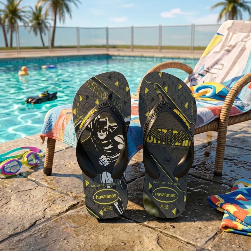 Havaianas Sandalias Para Niños Kids Max Herois Batman