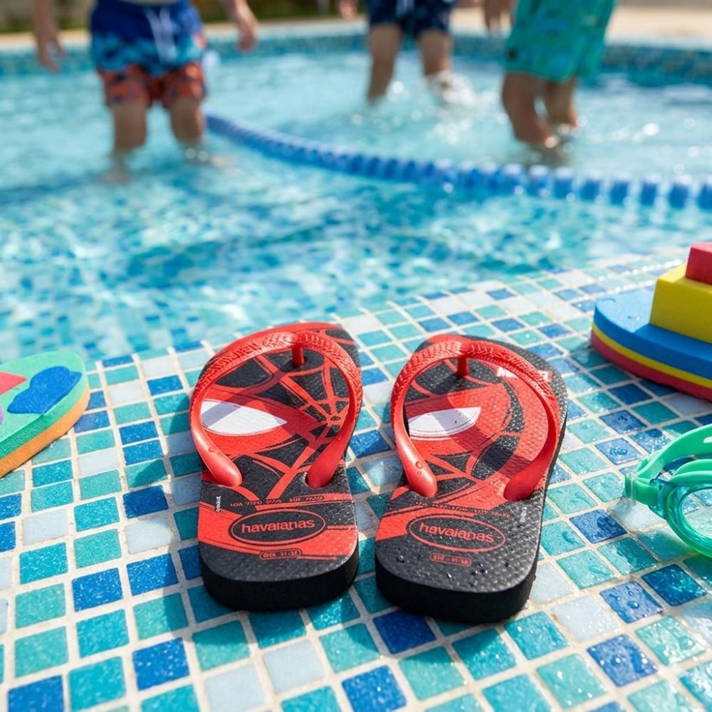 Havaianas Sandalias Para Niños Top Marvel Logomania Spiderman
