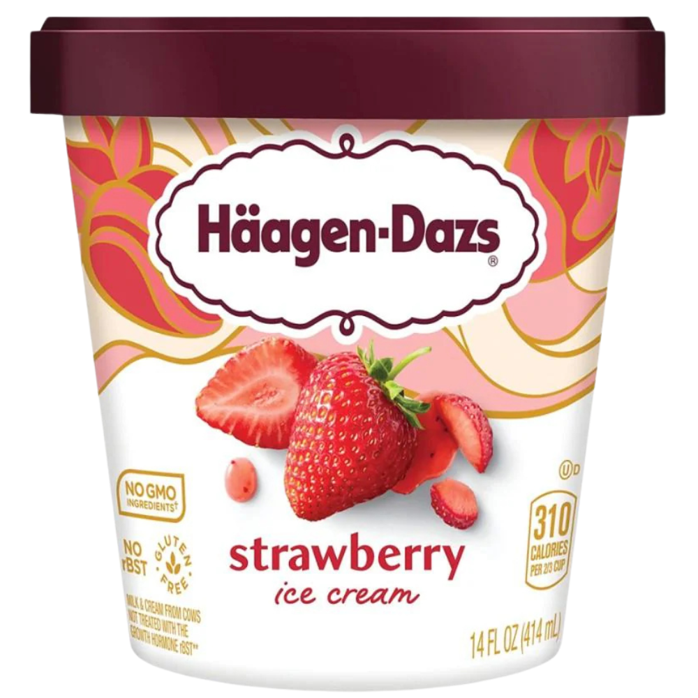 Helado Haagen-Dazs Strawberry 414ml