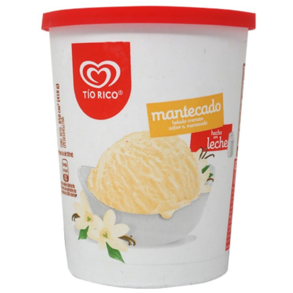 Helado Tio Rico Mantecado 850cm
