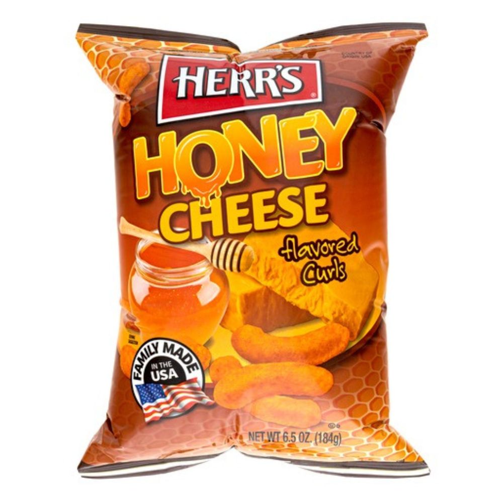 Herr's Honey Cheese Flavored Curls 184gr