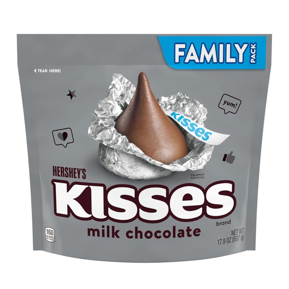 Hershey's Kisses Milk Chocolates Family Pack 507g