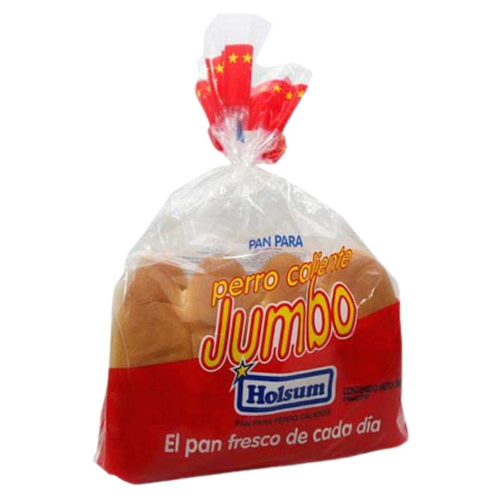 Pan Para Perro Caliente Jumbo Holsum 500gr