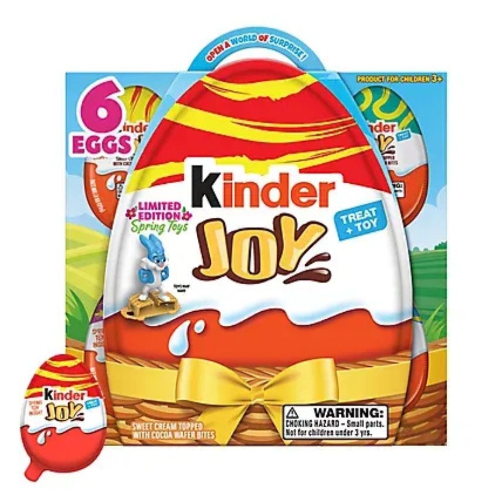 Huevos Kinder de Chocolate 6 Unidades Spring Toys 120gr