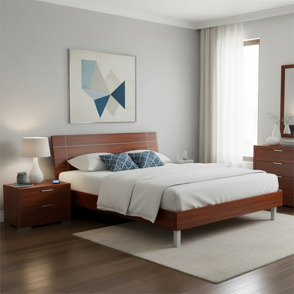 Cama Individual Color Cherry 1 mt x 1,9 mts