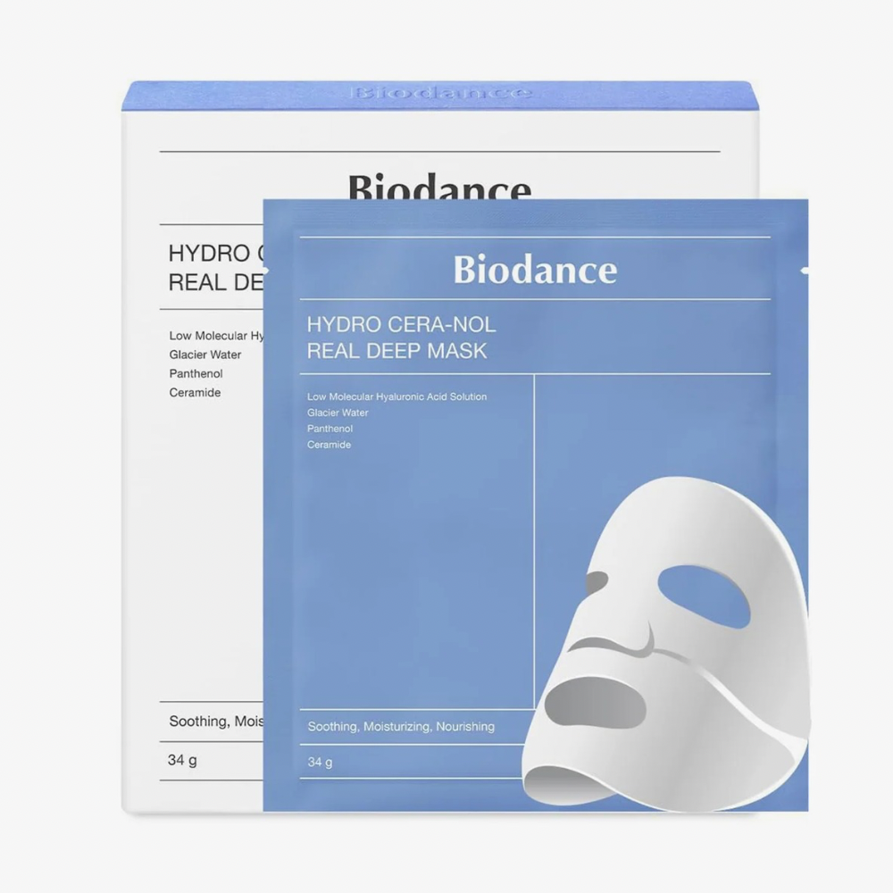Biodance 4 Unidades Hydro Cera-nol Hyaluronic Acid Solution Real Deep Mask