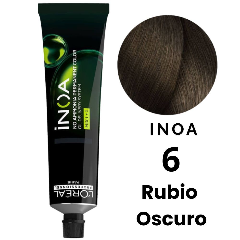 L'Oreal Inoa Profesional Nro.6 Rubio Oscuro 60gr