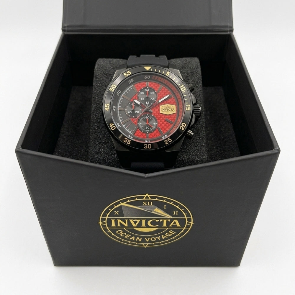 Invicta Racing 48877 Reloj Para Caballeros Esfera Roja 44mm