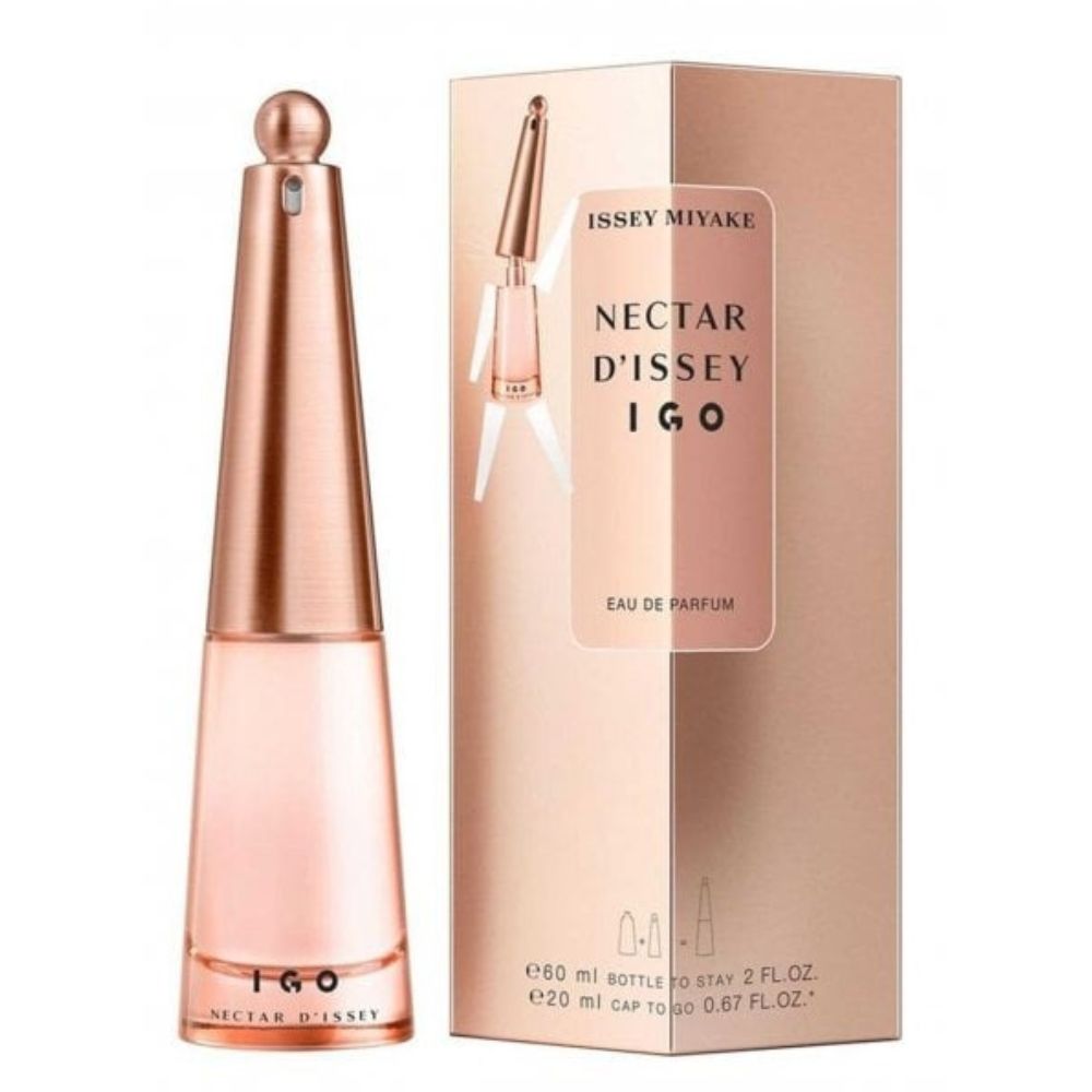 Issey Miyake Nectar D'issey I Go Eau De Parfum For Woman 60ml Bottle To Stay+20ml Cap To Go