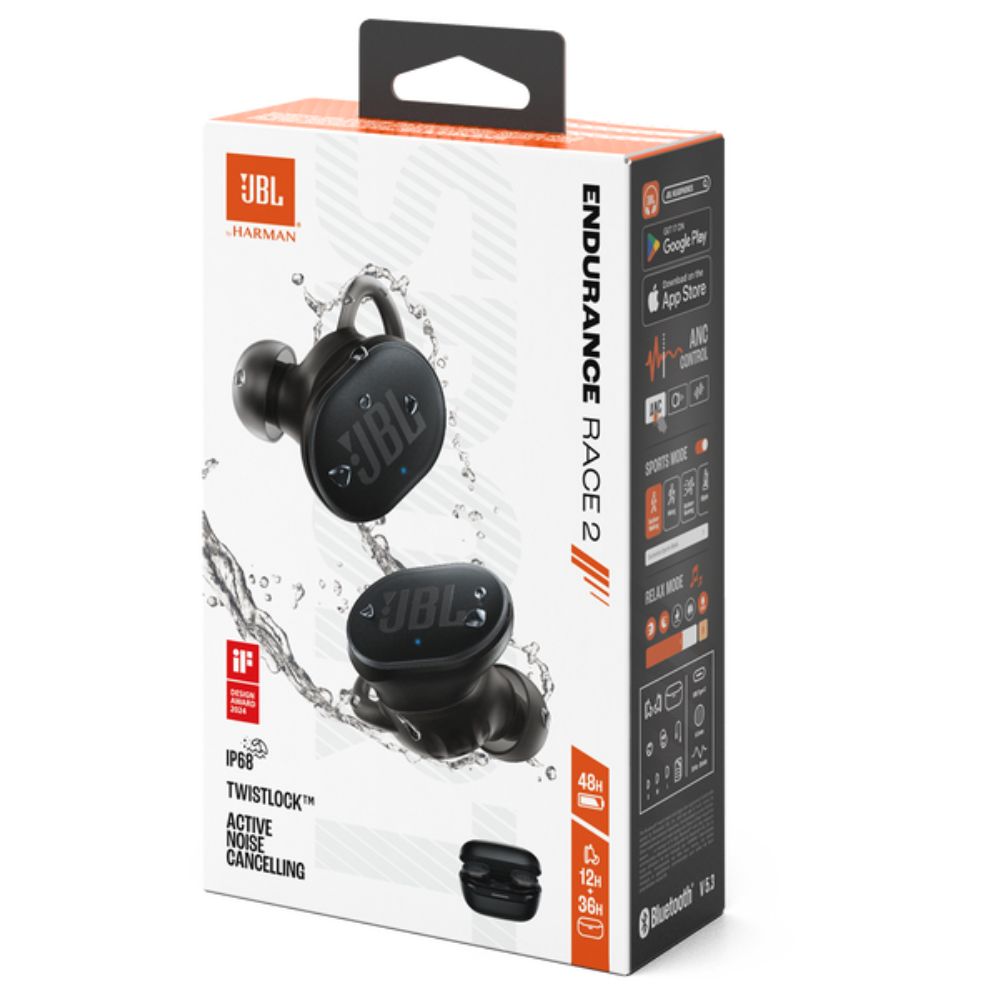 JBL Audifonos Inalámbricos Endurance Race 2 Black