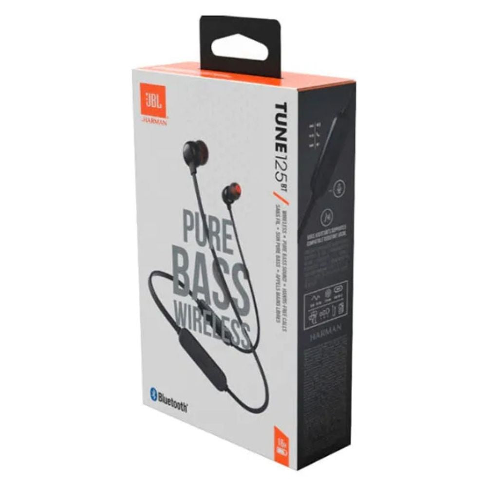JBL Audifonos Intraurales Inalambricos Tune 125BT Black