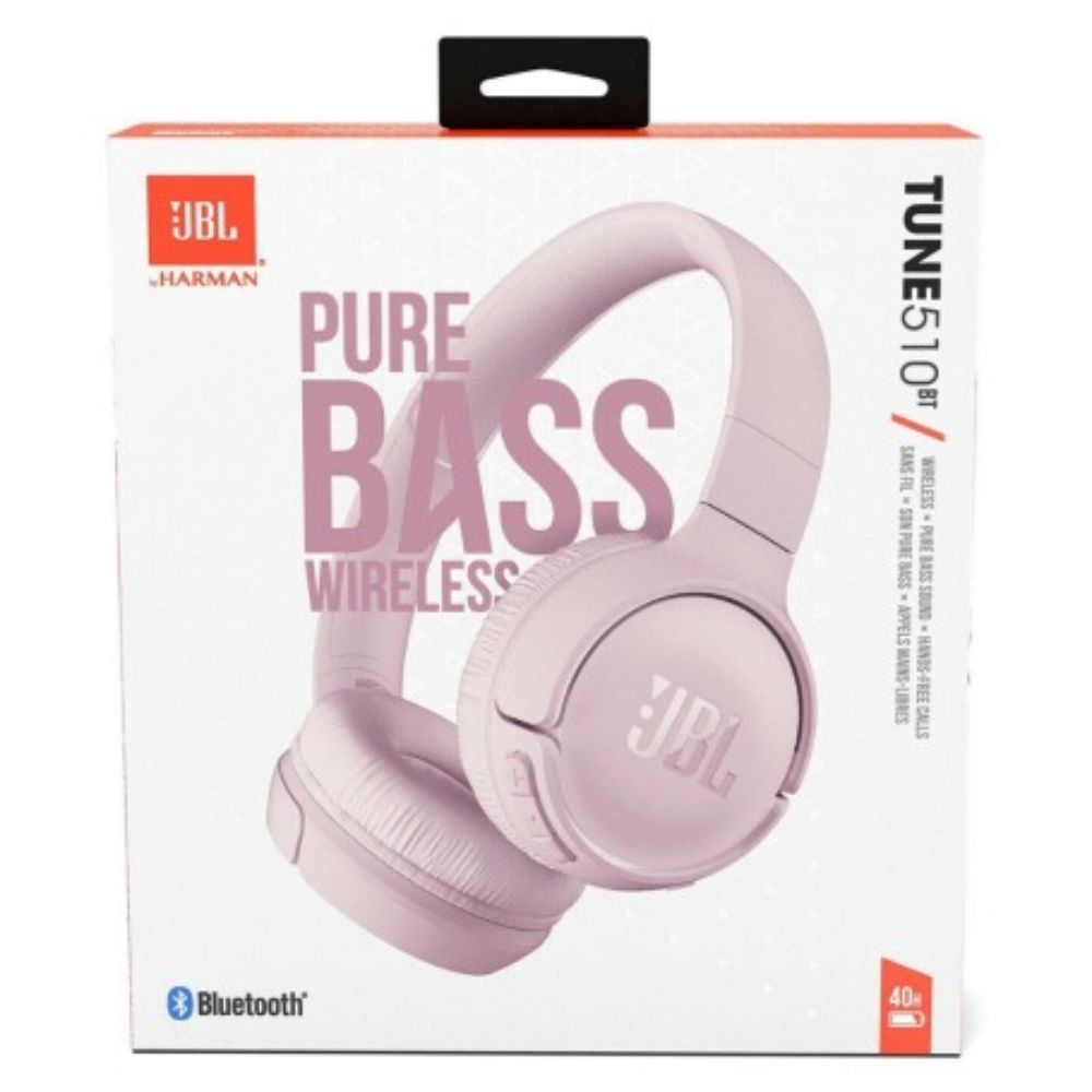 JBL Headphones Tune 510BT Audifonos Inalámbricos Pink