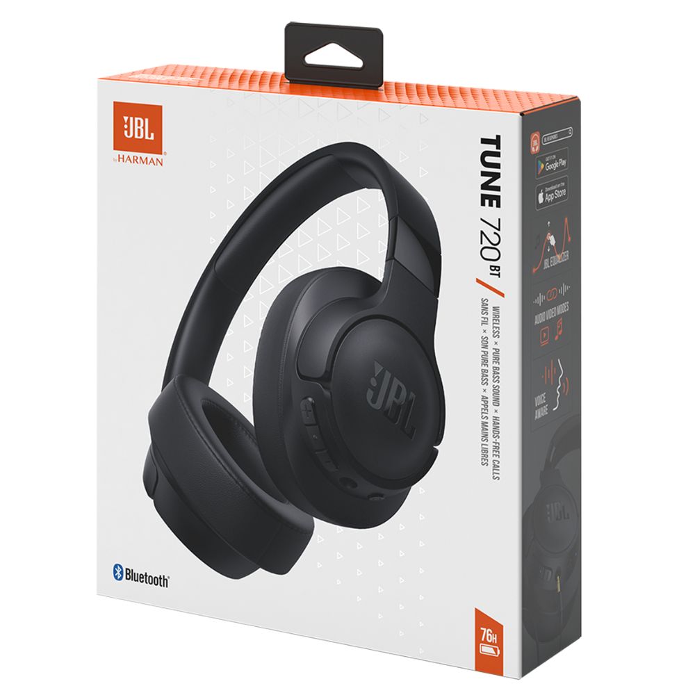 JBL Headphones Tune 720BT Audifonos Inalámbricos Black