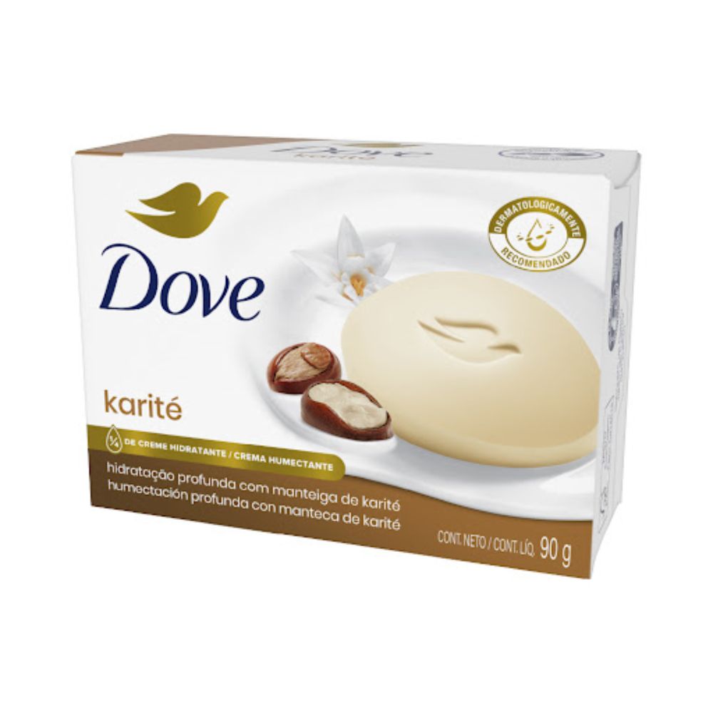 Jabon Dove Karite y Vainilla Barra 90g