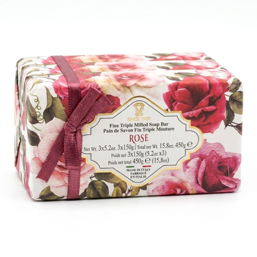Jabón de Barra Zeni Since 1938 Rose Pack 3 Und