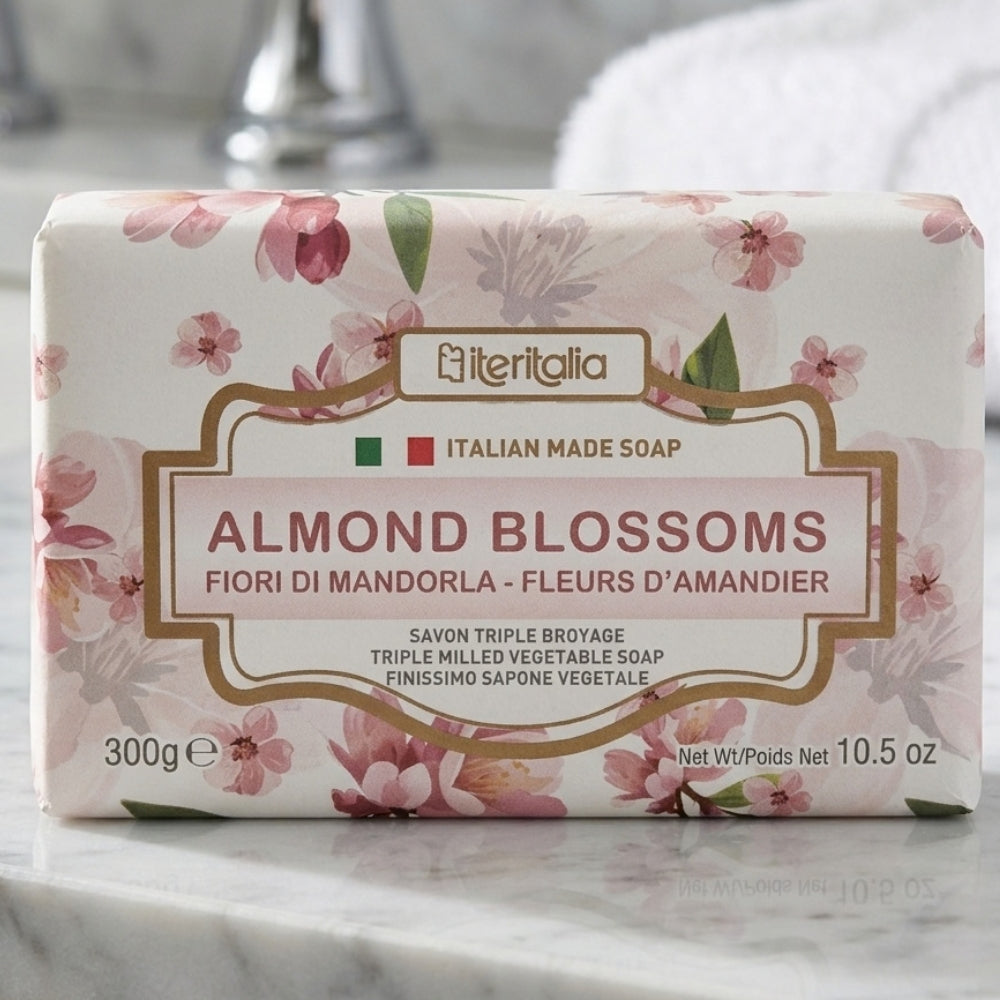 Iteritalia Jabón En Barra Almond Blossoms 300g