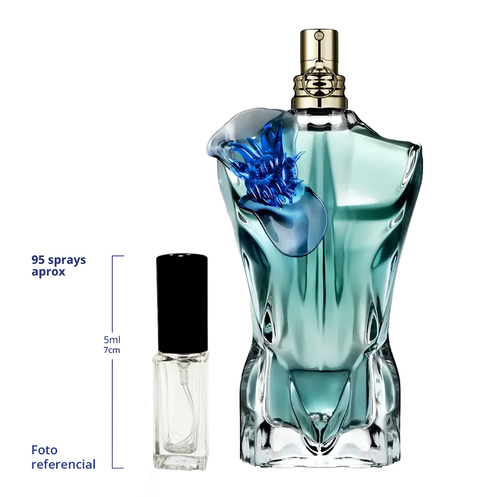 Jean Paul Gaultier Le Beau Flower Decant Travel Size 5ml y 10ml de 75 a 150 Sprays Aprox Edition Eau De Parfum
