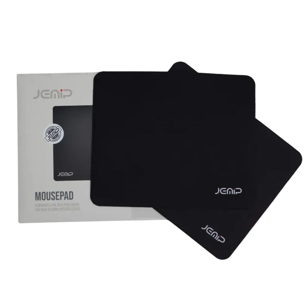 Jemip 2 Pack Mouse Pad Basic Color Negro