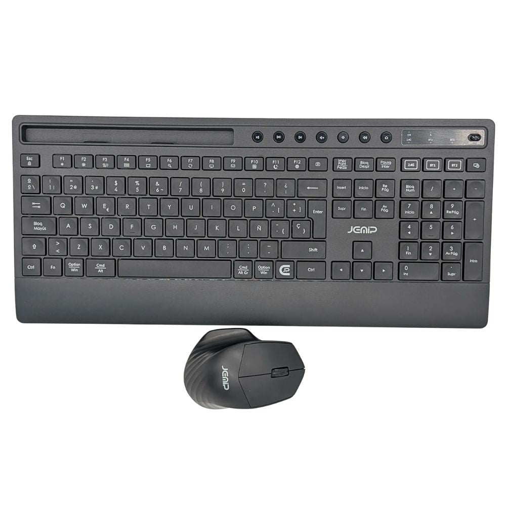 Jemip Combo De Teclado + Mouse Inalambrico Magnum Color Negro