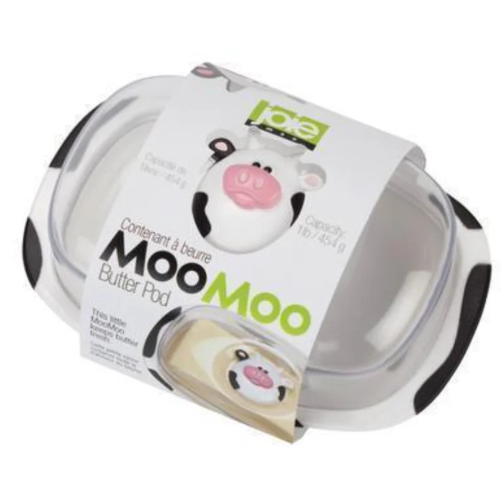 Joie Mantequillera Moomoo color blanco y negro Capacidad 454gr