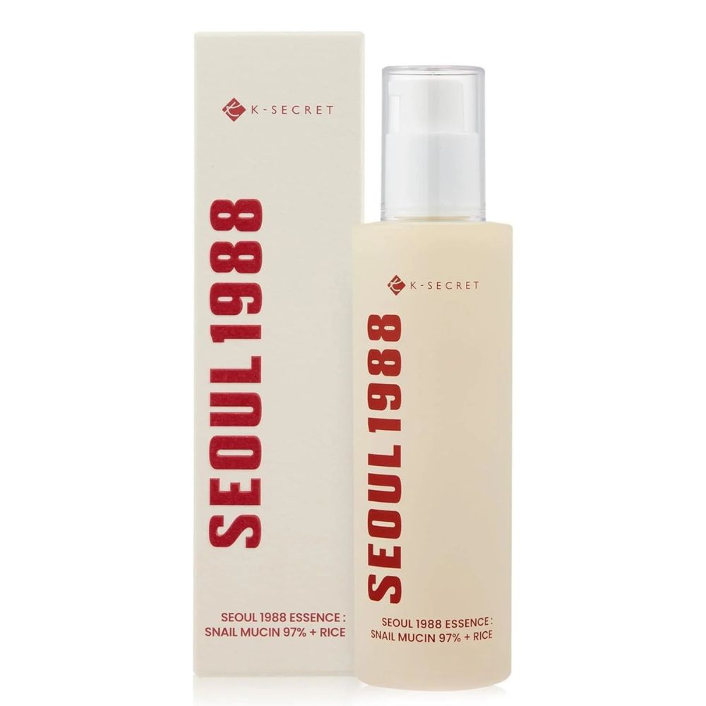 K-Secret Seoul 1988 Essence: Snail Mucin 97% + Rice 100ml