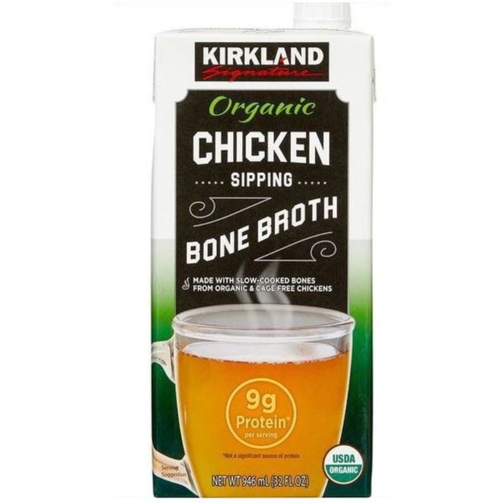 Kirkland Organic Chicken Sipping Bone Broth 946ml