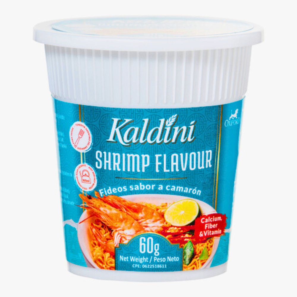 Kaldini Cup Noodles Fideos Sabor A Camaron 60 gr