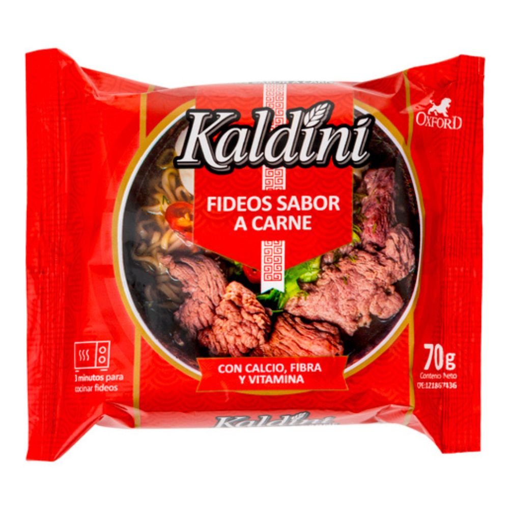 Kaldini Noodles Fideos Sabor A Carne 70 gr