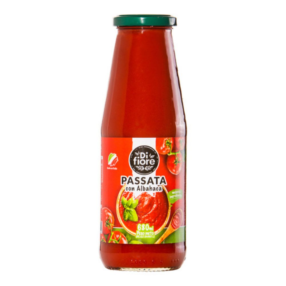 Difiore Passata Con Albahaca 680ml