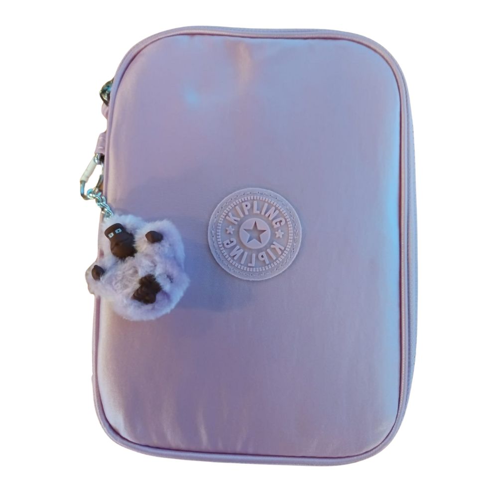 Kipling Cartuchera 100 Pens Metallic LIilac