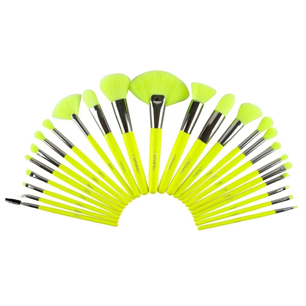 Kit De Brochas De Maquillaje Beauty Creations The Neon Yellow