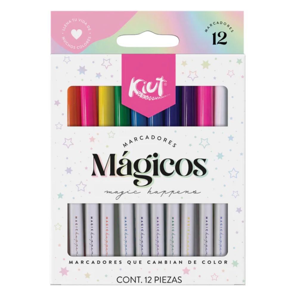 Kiut Marcadores Magicos Cambian De Color 12 Unidades
