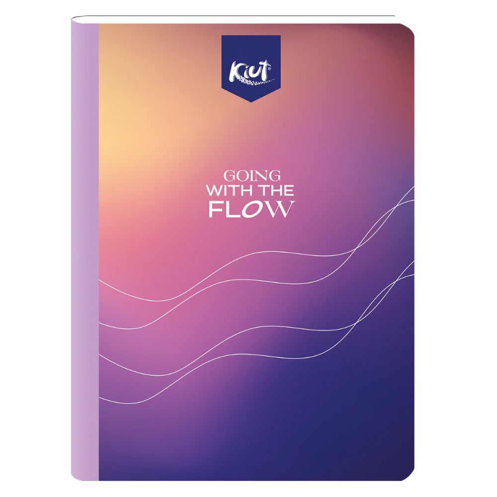 Kiut Cuaderno Una linea 100 Hojas Con Sitckers Diseños Surtidos