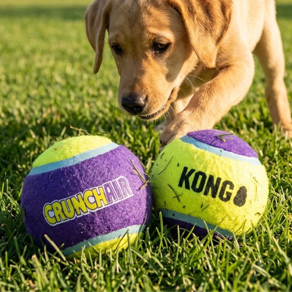 Kong Juguete Para Perros CrunchAir Balls Medium 3Und