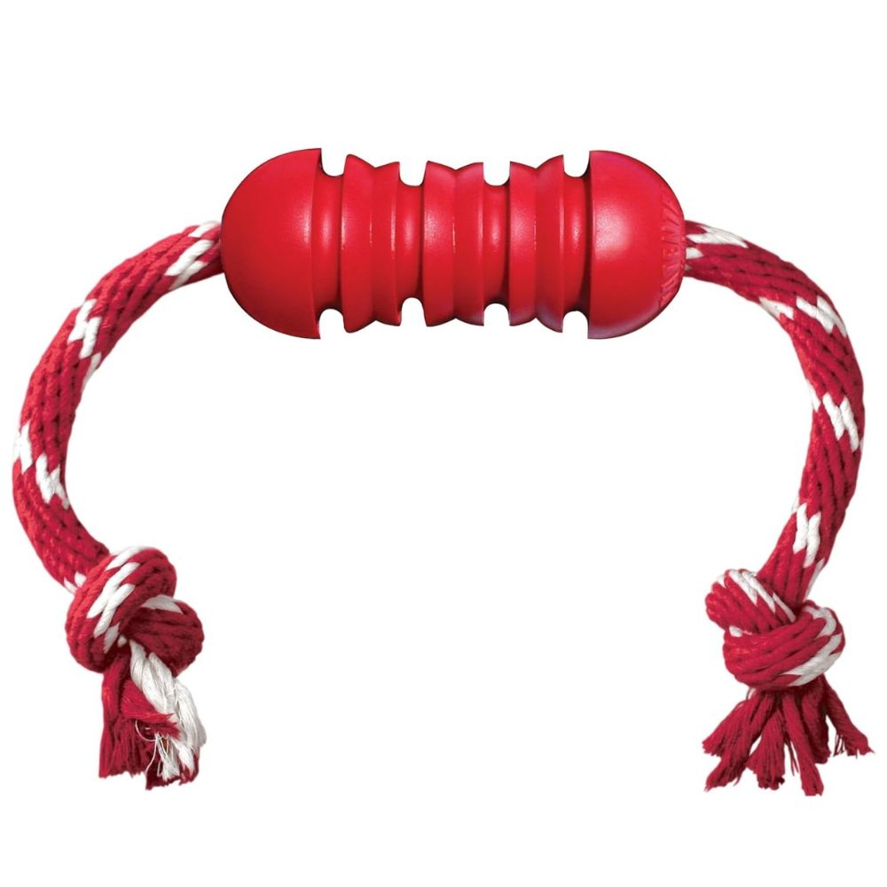 Kong Juguete Para Perros Dental With Rope Medium Color Rojo