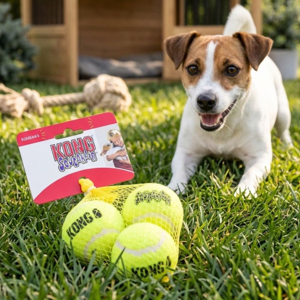 Kong Juguete Para Perros Squeaksair Balls 2 Tamaños 3Und