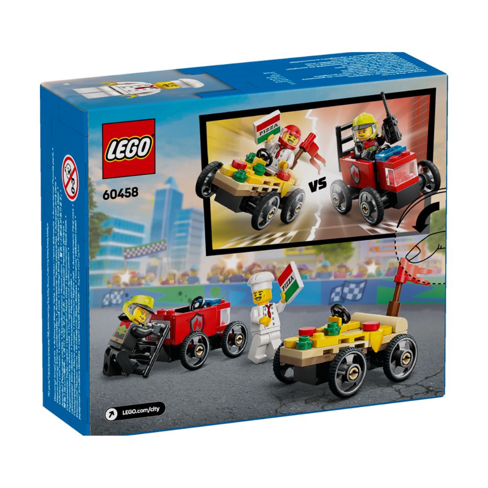 Lego City Pizza Vs. Fire Truck 70Pzas 5+