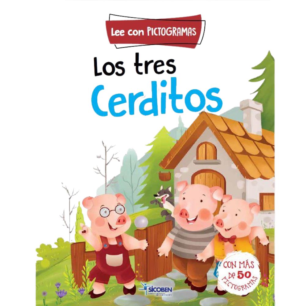 Libro De Lectura Con Pictogramas Los Tres Cerditos 16 pag