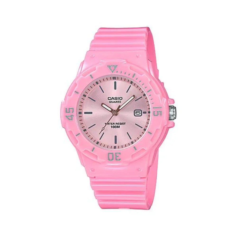 Casio Reloj Casual Correa De Resina Para Damas Pink