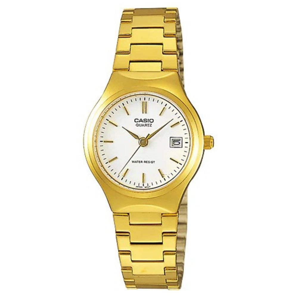 Casio Reloj Casual Correa De Acero Inoxidable Para Dama Gold