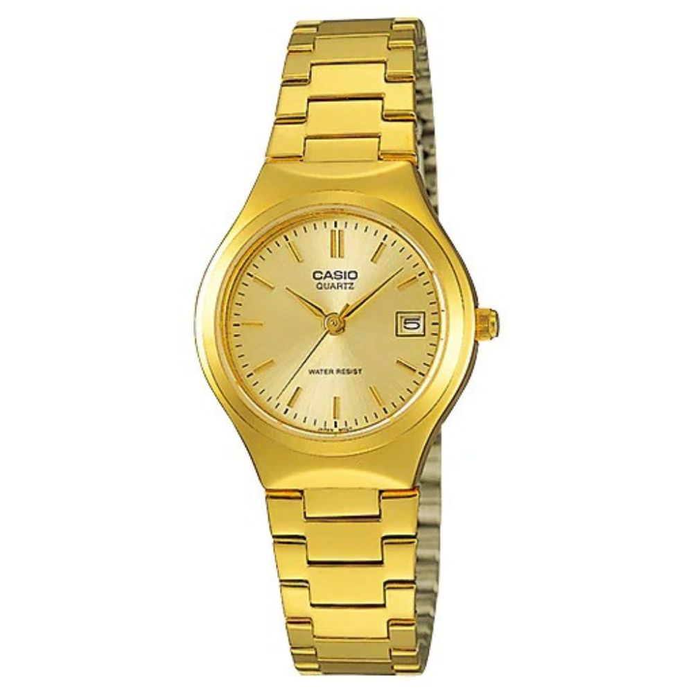 Casio Reloj Casual Correa De Acero Inoxidable Para Dama Gold