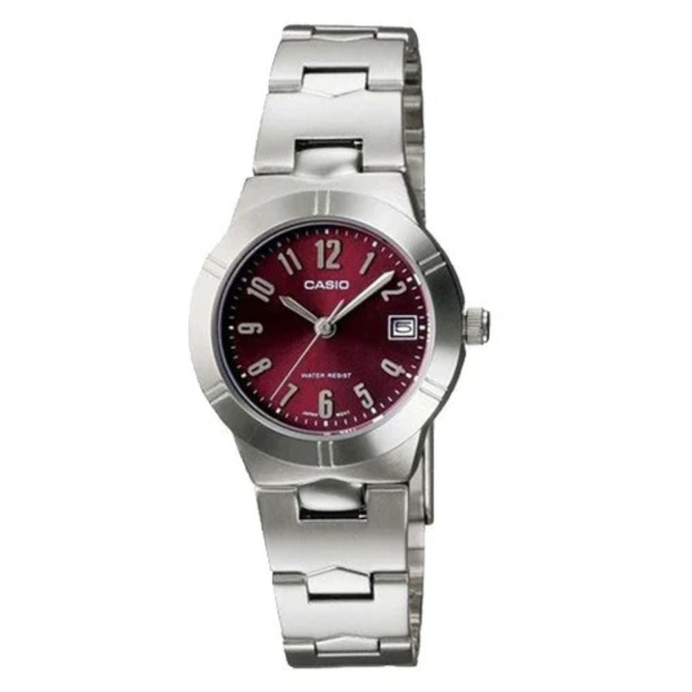 Casio Reloj Casual Correa De Acero Inoxidable Para Dama Silver