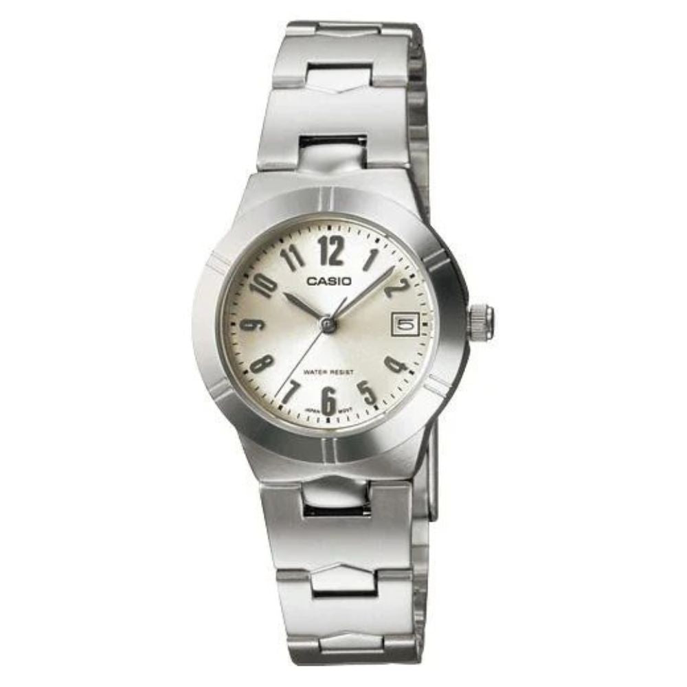Casio Reloj Casual Correa De Acero Inoxidable Para Dama Silver
