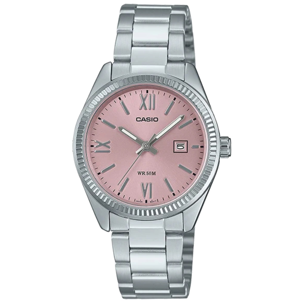 Casio Reloj Casual Correa De Acero Inoxidable Para Dama Rose
