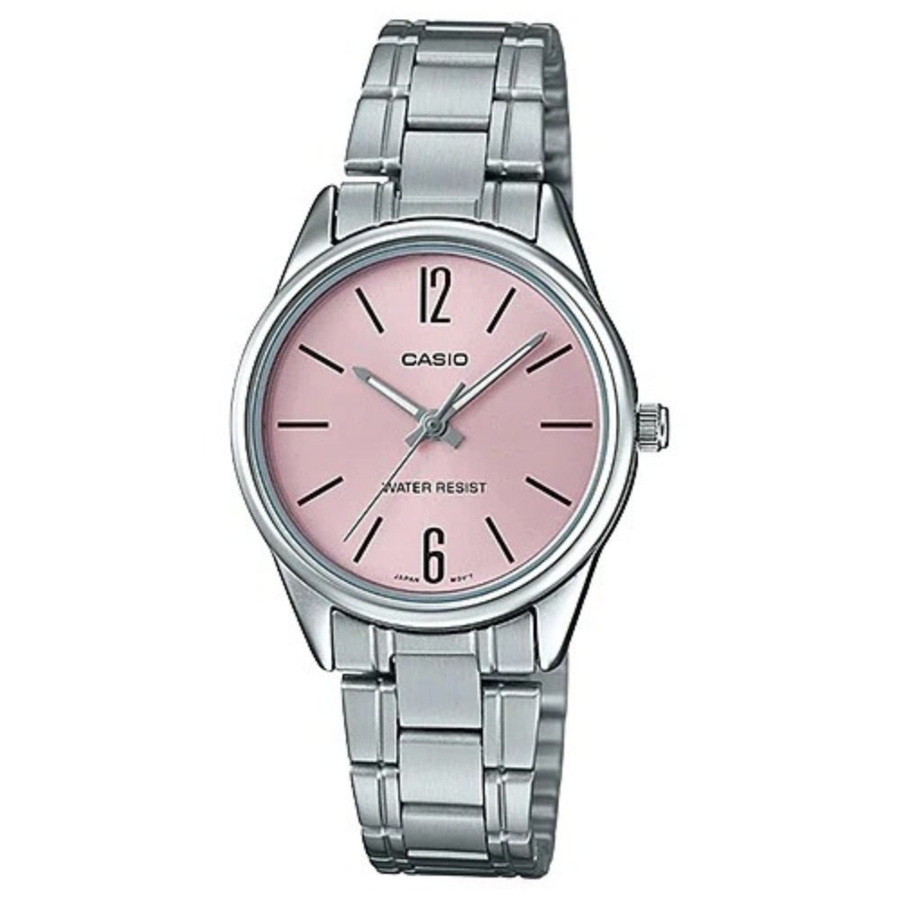 Casio Reloj Casual Correa De Acero Inoxidable Para Dama Rose