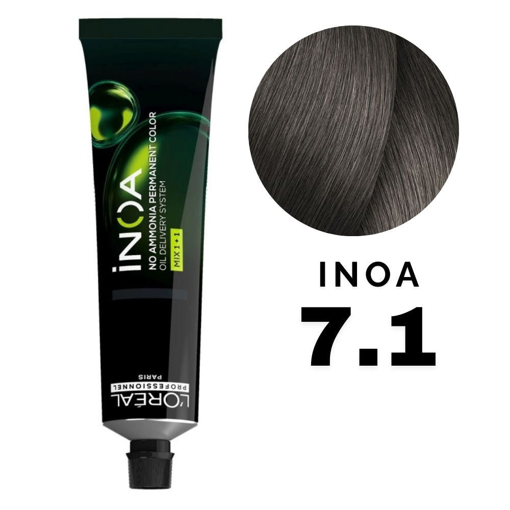L'Oreal Inoa Profesional Color Rubio Cenizo Nro. 7.1 60gr