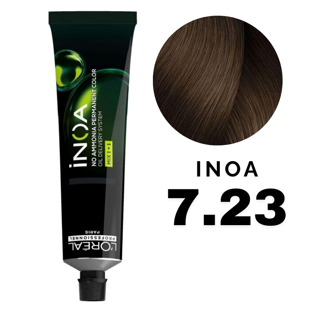 L'Oreal Inoa Profesional Color Rubio Irisado Dorado Nro. 7.23 60gr